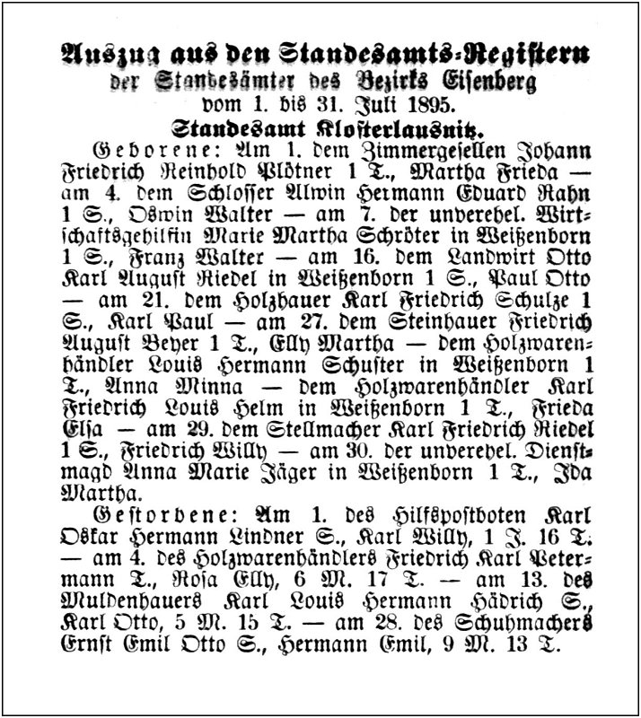 1895-11-05 Kl Standesamtsregister